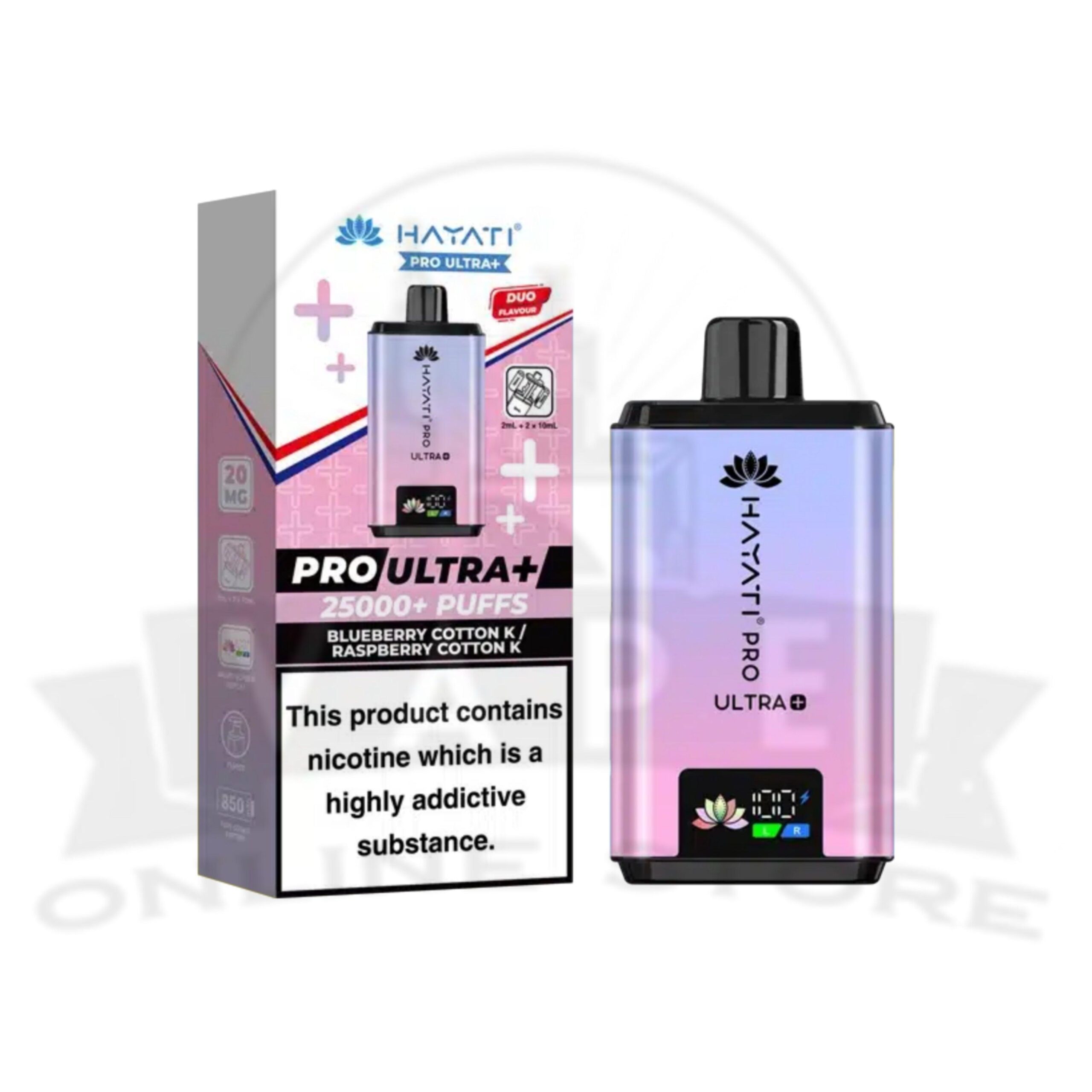 box of 10 hayati pro ultra plus 25000 puffs pod vape kit | hayati wholesale vapes