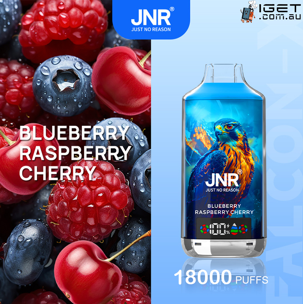 JNR FALCON -X BLUEBERRY RASPBERRY CHERRY – 18000 PUFFS