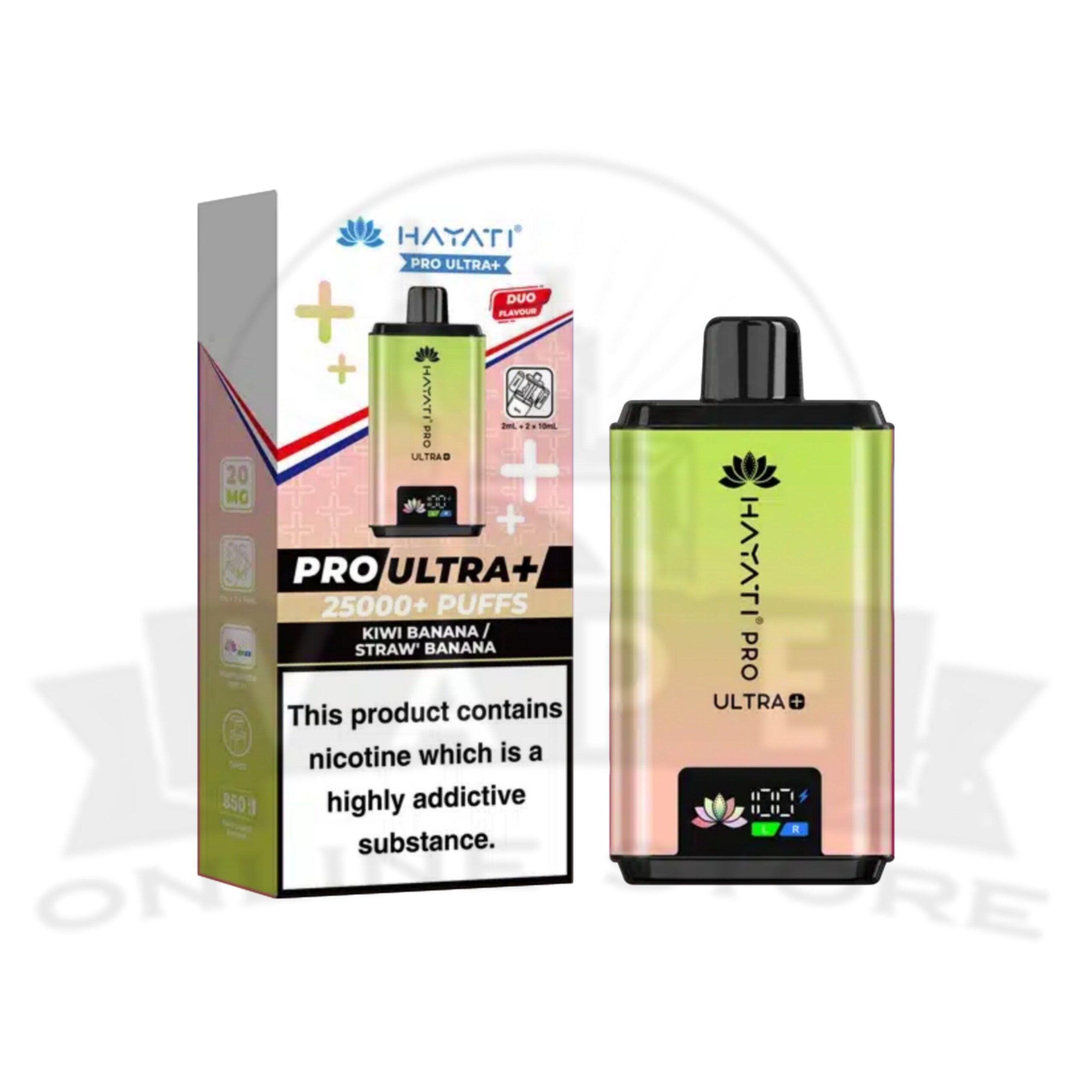 box of 10 hayati pro ultra plus 25000 puffs pod vape kit | hayati wholesale vapes