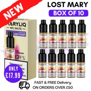 Pink Lemonade MaryLiq Nic Salt box of 10