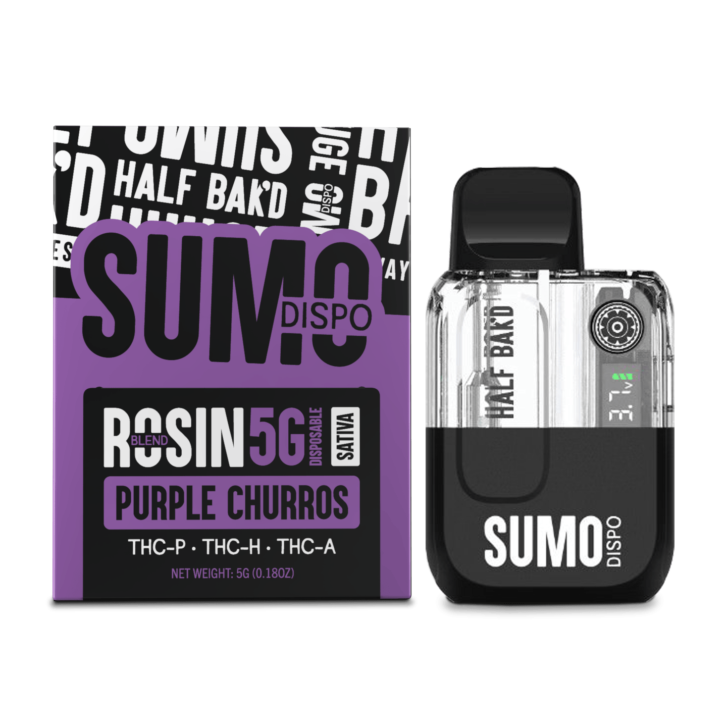 Half Bak'd THC-A SUMO Disposable | 5g