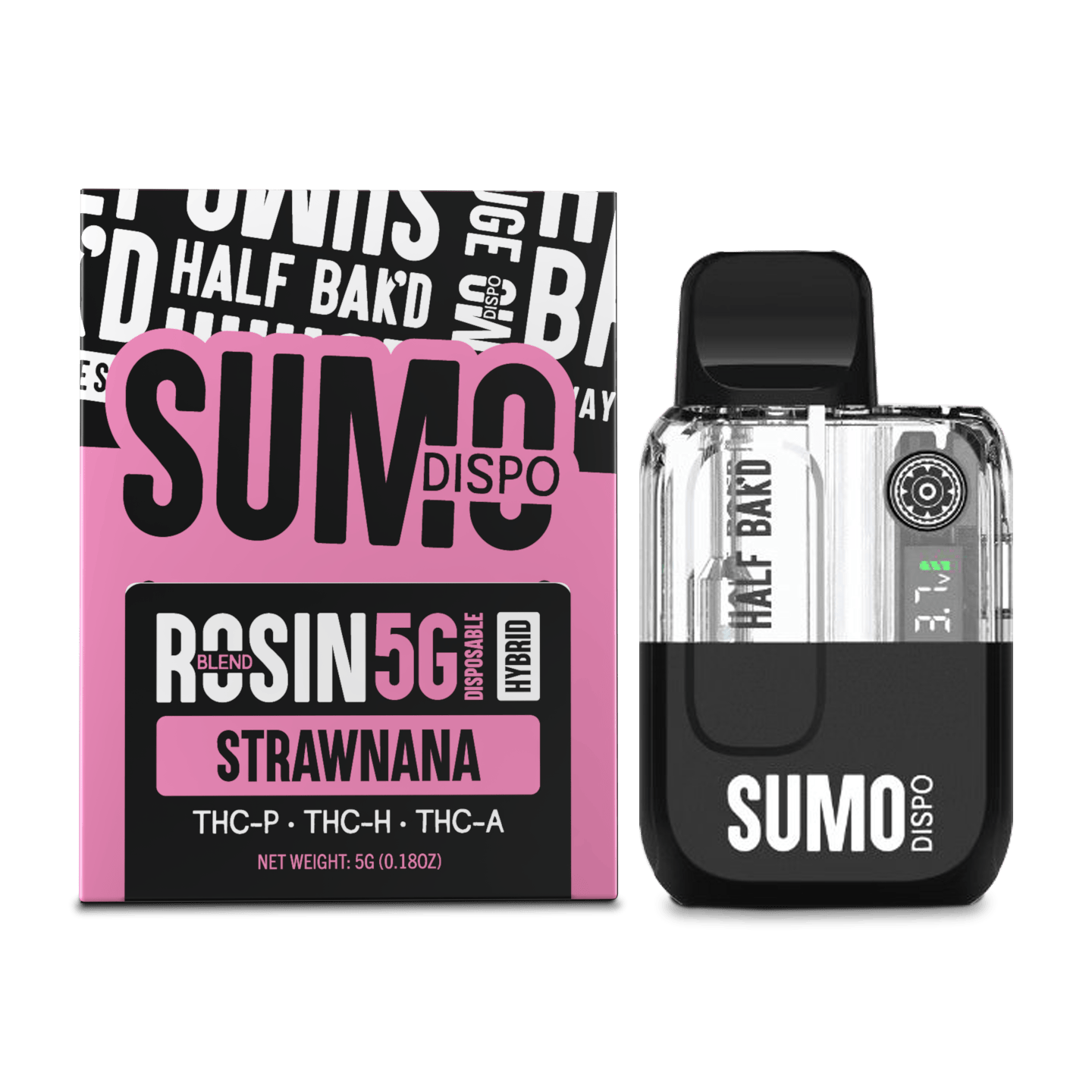 Half Bak'd THC-A SUMO Disposable | 5g - Image 3