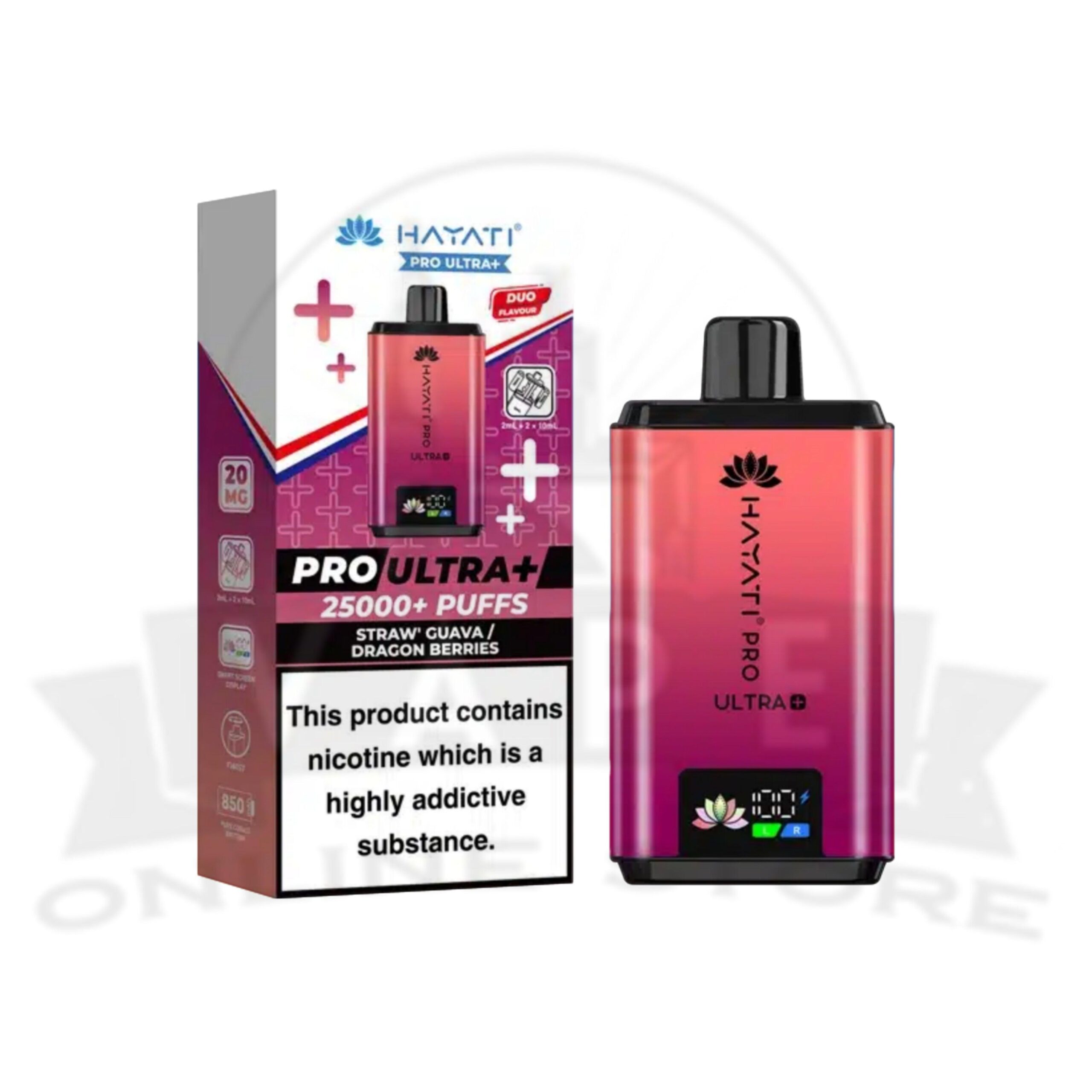 box of 10 hayati pro ultra plus 25000 puffs pod vape kit | hayati wholesale vapes
