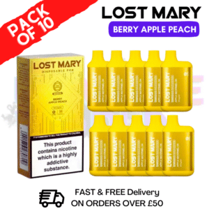 Berry Apple Peach - Lost Mary GOLD Box of 10