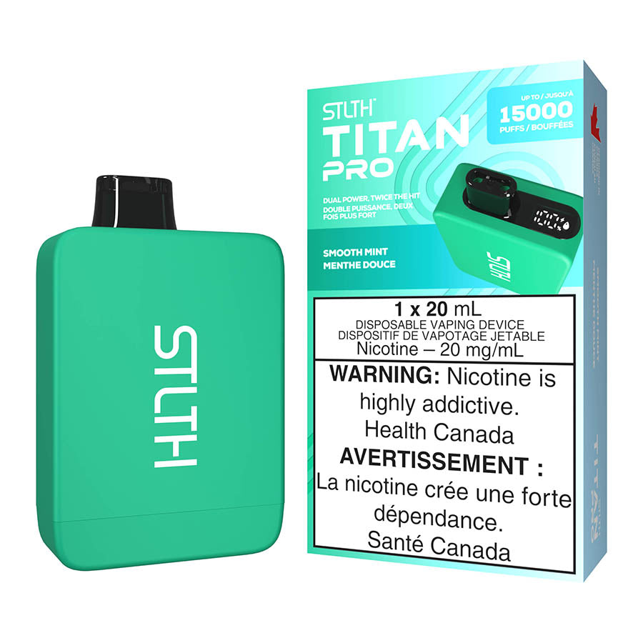STLTH Titan Pro Disposable Vape Device - Smooth Mint
